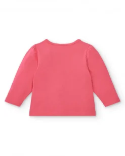 Camiseta niña en fucsia con estampado de abeja colección Amazing