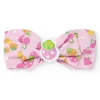 Diadema de punto para niña color lila con lazo